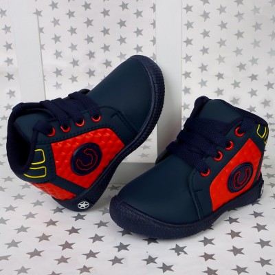 KAT Boys Lace Sneakers(Dark Blue, 4-4.5 years)