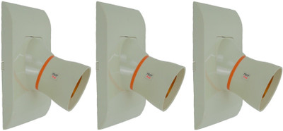 Prop It Up DECORATIVE SQUARE IVORY Fancy Bulb holder WITH ORANGE RING for wall home Plastic Light Socket (B-22) PACK OF 3 (ANGLE HN/05) Plastic, Brass Light Socket(Pack of 3)