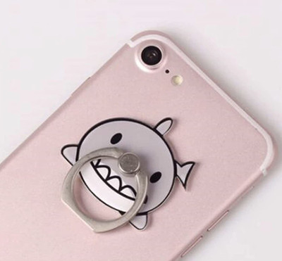 befunky Cute Shape Phone Ring 360 Degree Rotating Ring Grip Anti Drop Finger Holder for iPhone iPad and All Mobile Phones (1 Piece, Shark) Mobile Holder
