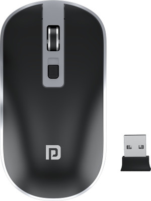 Portronics Toad 14 / Runs on single AA Battery,upto 1400 DPI,30 Lakhs + click life Wireless Ambidextrous Optical Mouse(2.4GHz Wireless, Black)