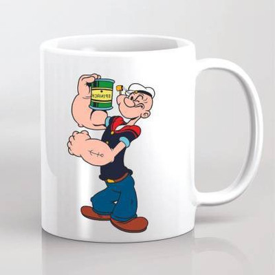 Taimoor Sales 3D Printed Ceramic Coffee-037 Ceramic Coffee Mug(350 ml)