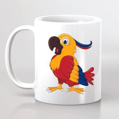 Taimoor Sales 3D Printed Ceramic Coffee-018 Ceramic Coffee Mug(350 ml)