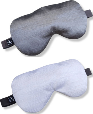 SQQT White Gray Combo Soft Sleeping Mask Eye Shade(multicolour)