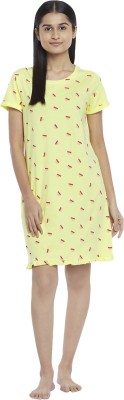 Dreamz by Pantaloons Women Nighty(Yellow)