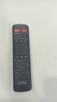 Nij Compatible For LED LCD HD TV Remote Control with Netflix Google Play Prime Video VU Remote Controller(Black)
