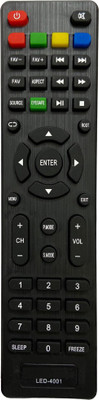 SHIELDGUARD Remote Control No. 257, Compatible for  LED TV INTEX Remote Controller(Black)