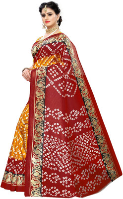 Saadhvi Printed Kanjivaram Art Silk Saree(Red)