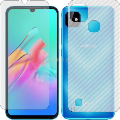 ZINGTEL Front and Back Screen Guard for INFINIX SMART HD 2021 (Front Matte Finish & Back 3d Carbon Fiber)(Pack of 2)