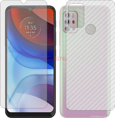 ZINGTEL Front and Back Screen Guard for LENOVO K13 NOTE (Front Matte Finish & Back 3d Carbon Fiber)(Pack of 2)