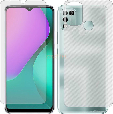 ZINGTEL Front and Back Screen Guard for INFINIX SMART 5 INDIA (Front Matte Finish & Back 3d Carbon Fiber)(Pack of 2)
