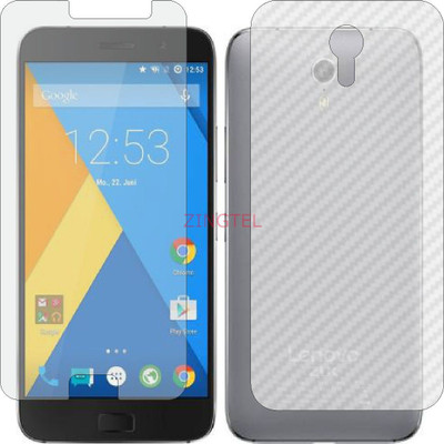 ZINGTEL Front and Back Screen Guard for LENOVO ZUK Z1 (Front Matte Finish & Back 3d Carbon Fiber)(Pack of 2)