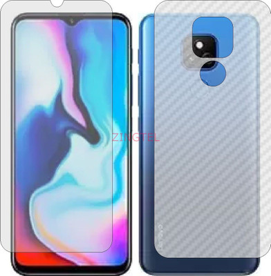 ZINGTEL Front and Back Screen Guard for LENOVO K12 PRO CHINA (Front Matte Finish & Back 3d Carbon Fiber)(Pack of 2)