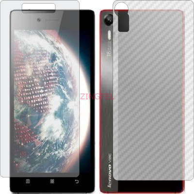 ZINGTEL Front and Back Screen Guard for LENOVO Z90A40 VIBE SHOT (Front Matte Finish & Back 3d Carbon Fiber)(Pack of 2)