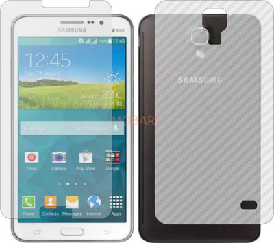 MOBART Front and Back Tempered Glass for SAMSUNG GALAXY MEGA (Front Matte Finish & Back 3d Carbon Fiber)(Pack of 2)