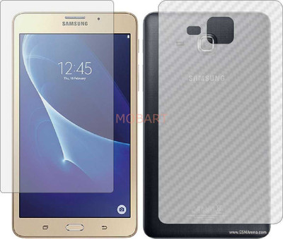 MOBART Front and Back Tempered Glass for SAMSUNG J MAX (Front Matte Finish & Back 3d Carbon Fiber)(Pack of 2)