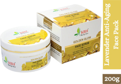 kbh Golden Glow Face Scrub 200g for Hydrating Skin & Restoring Radiance with Vitamin E Scrub(200 ml)