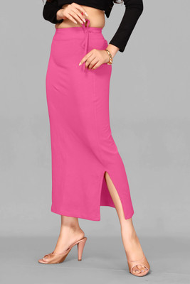 INFINI SHAPE Solid saree shapewear for women Lycra Blend Petticoat(M)