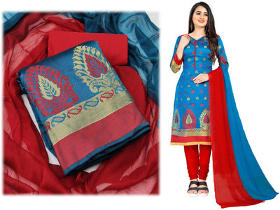Gee Next Creation Crepe Printed Kurta & Churidar Material