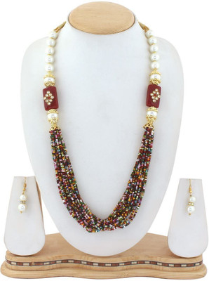GEODE DELIGHT Brass Multicolor Jewellery Set(Pack of 1)