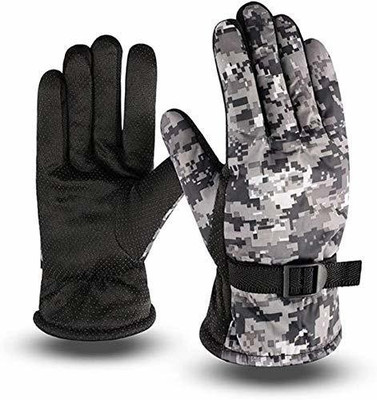 KHEEAA FASHIONS ARMYGLOVES/GREY Driving Gloves(Grey)