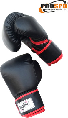 PROSPO Black_Gloves_10 oz Boxing Gloves(Black)