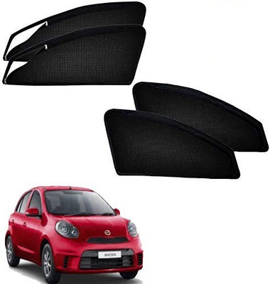 HARKRISH Rear Window, Side Window Sun Shade For Nissan Micra Active(Black)