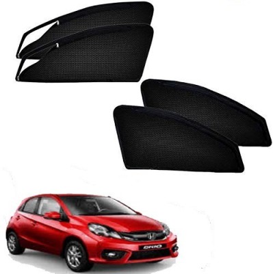 RAKRISH COLLECTION Rear Window, Side Window Sun Shade For Honda Brio(Black)