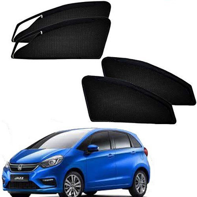 RAKRISH Rear Window, Side Window Sun Shade For Honda Jazz(Black)