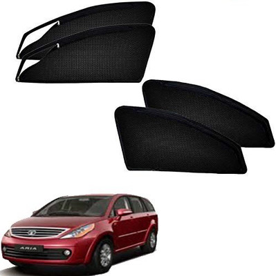 RAKRISH Rear Window, Side Window Sun Shade For Tata Aria(Black)