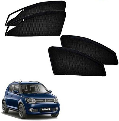 HARKRISH Rear Window, Side Window Sun Shade For Maruti Suzuki Ignis(Black)