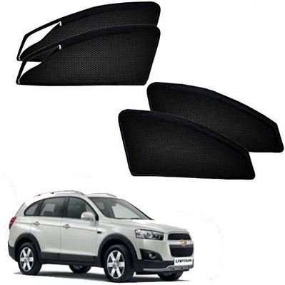 RAKRISH Rear Window, Side Window Sun Shade For Chevrolet Captiva(Black)