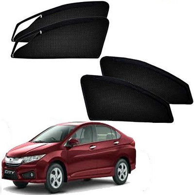 RAKRISH Rear Window, Side Window Sun Shade For Honda City(Black)