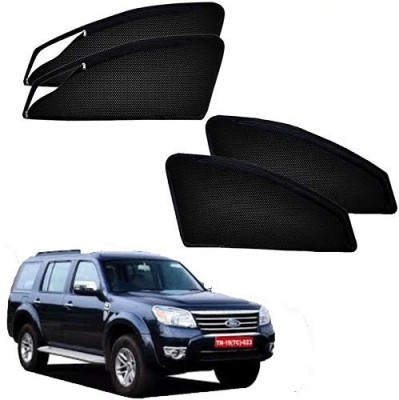 TOP VECHILE Rear Window, Side Window Sun Shade For Ford Endeavour(Black)