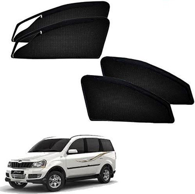 RAKRISH Rear Window, Side Window Sun Shade For Mahindra Xylo(Black)