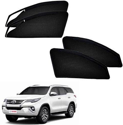 TOP VECHILE Rear Window, Side Window Sun Shade For Toyota Fortuner Old(Black)