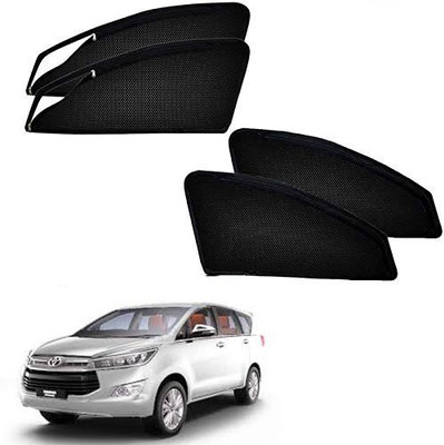 RAKRISH Rear Window, Side Window Sun Shade For Toyota Innova Crysta(Black)