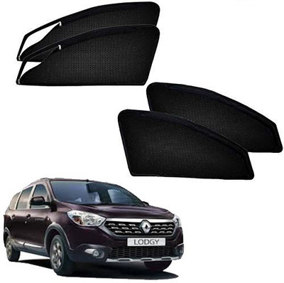 RAKRISH Rear Window, Side Window Sun Shade For Renault Lodgy(Black)
