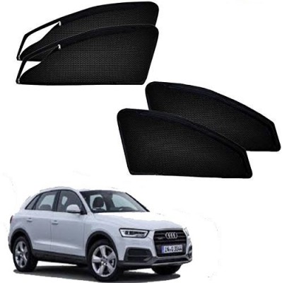 JAIN STAR Rear Window, Side Window Sun Shade For Audi Q3(Black)