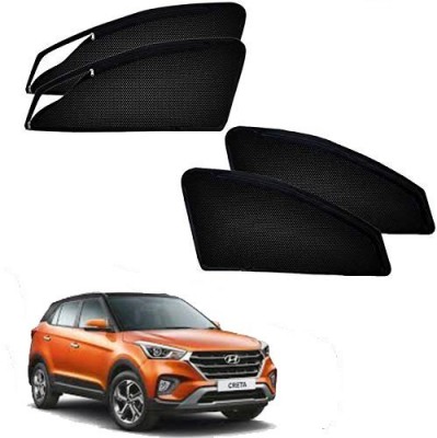 RAKRISH Rear Window, Side Window Sun Shade For Hyundai Creta(Black)