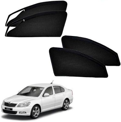 RAKRISH Rear Window, Side Window Sun Shade For Skoda Laura(Black)