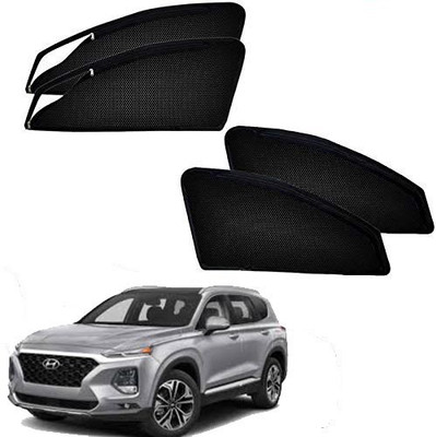 RAKRISH Rear Window, Side Window Sun Shade For Hyundai SantaFe(Black)