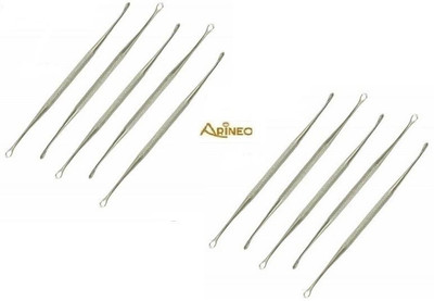 ARINEO Ear Curette Stainless Steel (Pack of 10 Pcs.) Utility Forceps