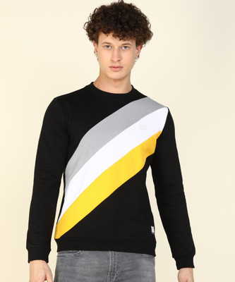 PETER ENGLAND Full Sleeve Color Block Men Sweatshirt