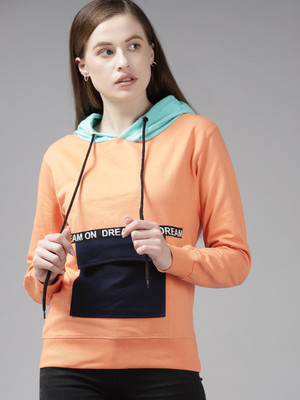 THE DRY STATE Full Sleeve Color Block Women Sweatshirt