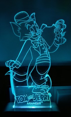 ARANEUS Tom and Jerry 3D Illusion ANL-97 Night Lamp Night Lamp(10 cm, Multicolor)