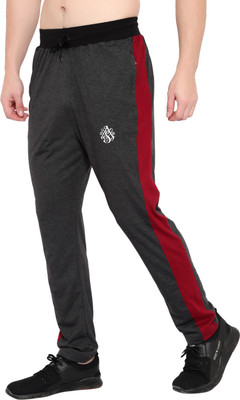 Zonecart Colorblock Men Grey Track Pants