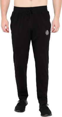 Dia A Dia Solid Men Black Track Pants