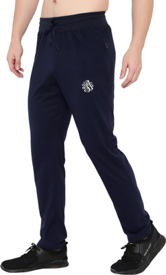 Zonecart Solid Men Dark Blue Track Pants