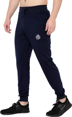 Zonecart Solid Men Dark Blue Track Pants