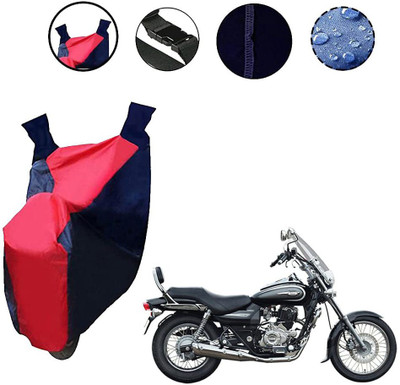 OPZET INDIA Waterproof Two Wheeler Cover for Bajaj(Avenger 220 Street, Red, Blue)